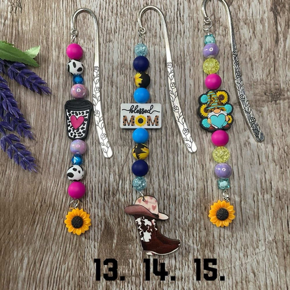 Bookmark Western Gnome Handcrafted Artisan Beaded Metal Journal Gifts Read Book